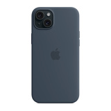 Apple Silikon Case iPhone 15 Plus mit MagSafe sturmblau