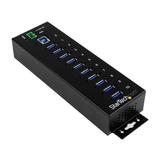 StarTech.com industrieller 10-Port USB 3.0 Hub mit Überspannungsschutz