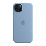 Apple Silikon Case iPhone 15 Plus mit MagSafe winterblau