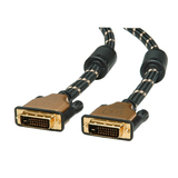 Roline GOLD Monitorkabel DVI/DVI Stecker/Stecker Schwarz 2m