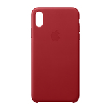 Apple Leder Case für iPhone XS Max Rot