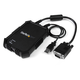 StarTech.com USB 2.0 KVM Konsole Mobiler Laptop Crash Cart Adapter mit Datenübertragung und Videoaufnahme