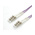 Roline LWL-Duplexkabel 50/125µm OM4 LC/LC violett 1m