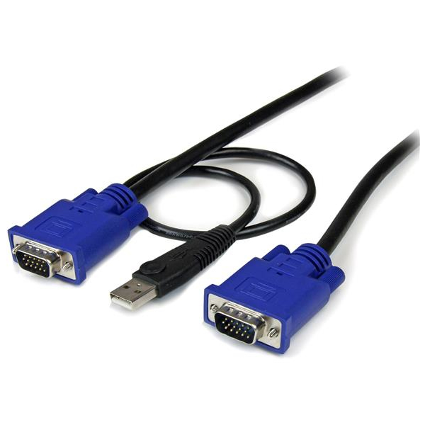 StarTech.com 2-in-1 USB VGA KVM Kabel Stecker/Stecker 4,5 m